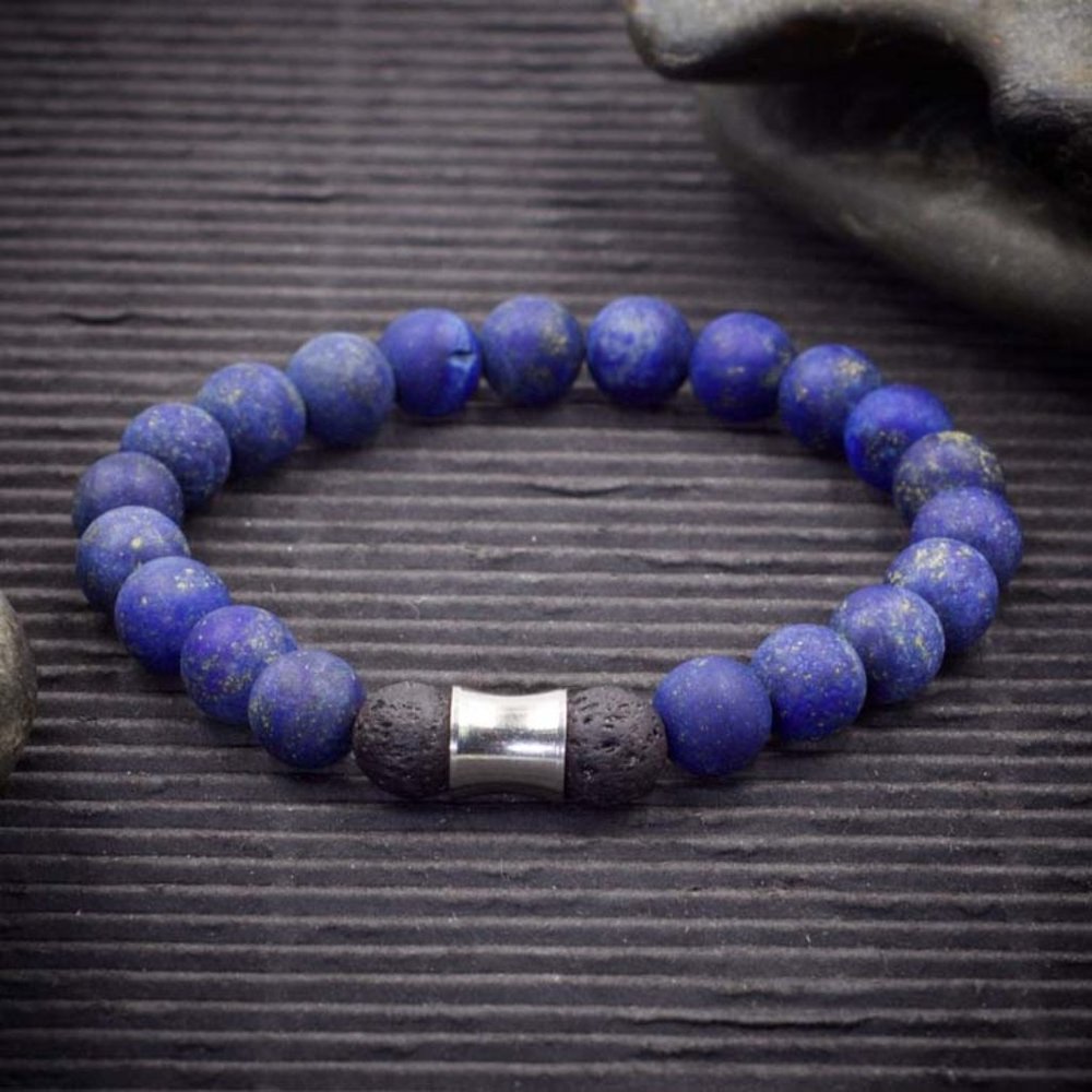 Lapis Lazuli Aromatherapy Stretch Bracelet  - Handmade to Order